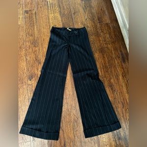 Finaltouch Womens pinstripe trouser pants w cuffed hem. Size 28